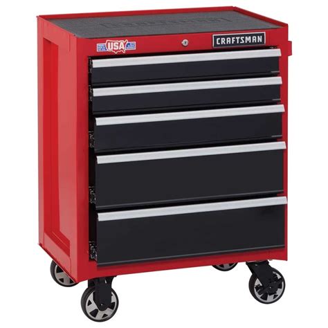 craftsman 26.5-in 5-drawer steel rolling tool cabinet|mastercraft maximum tool chest.